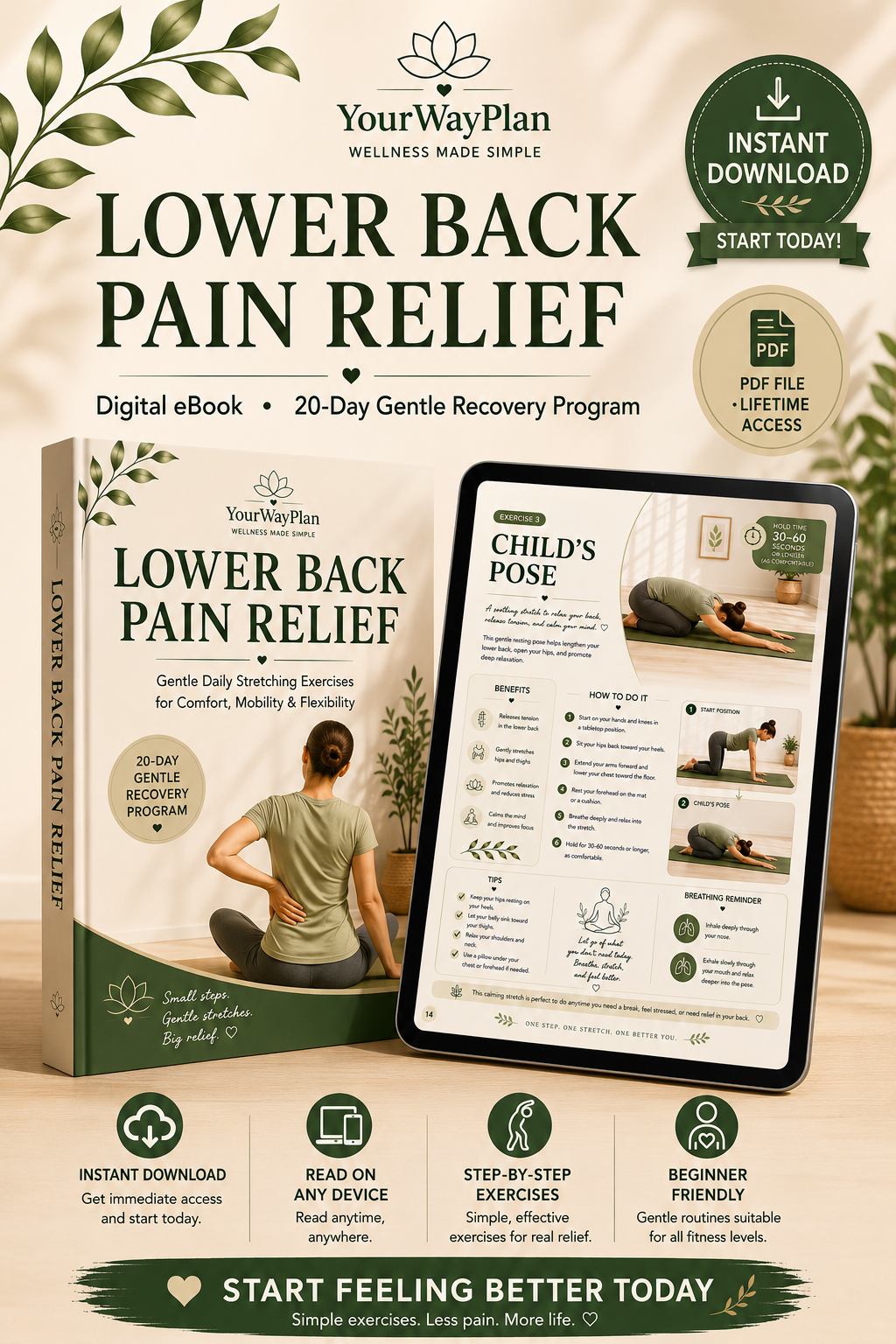 Lower Back Pain Relief | Gentle Daily Exercises for Lasting Relief