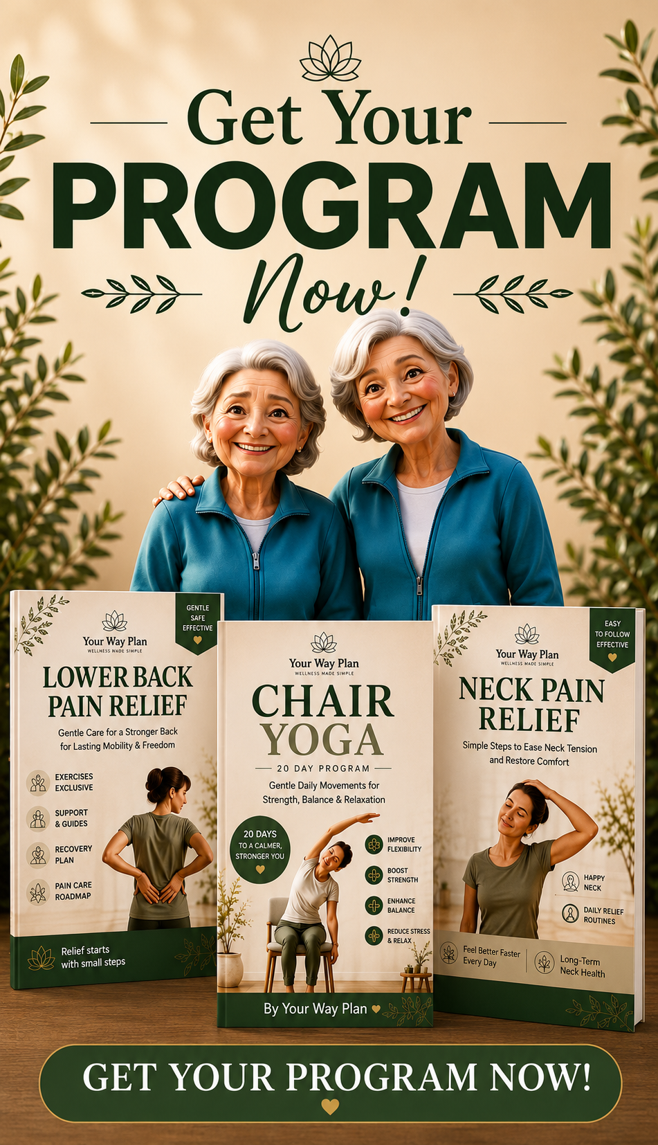 The Complete Wellness Bundle | Chair Yoga + Back & Neck Pain Relief